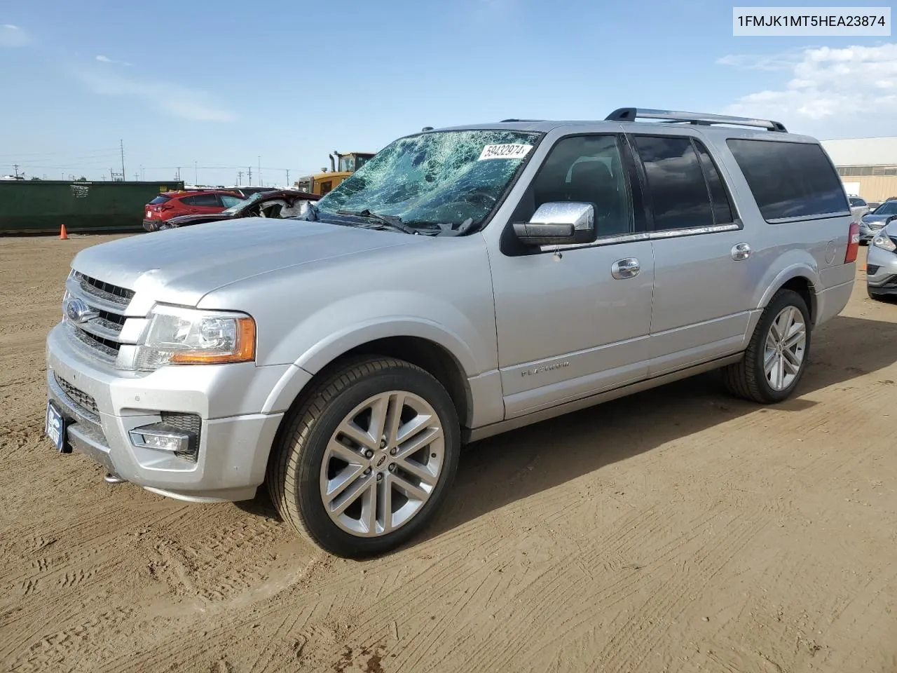 1FMJK1MT5HEA23874 2017 Ford Expedition El Platinum