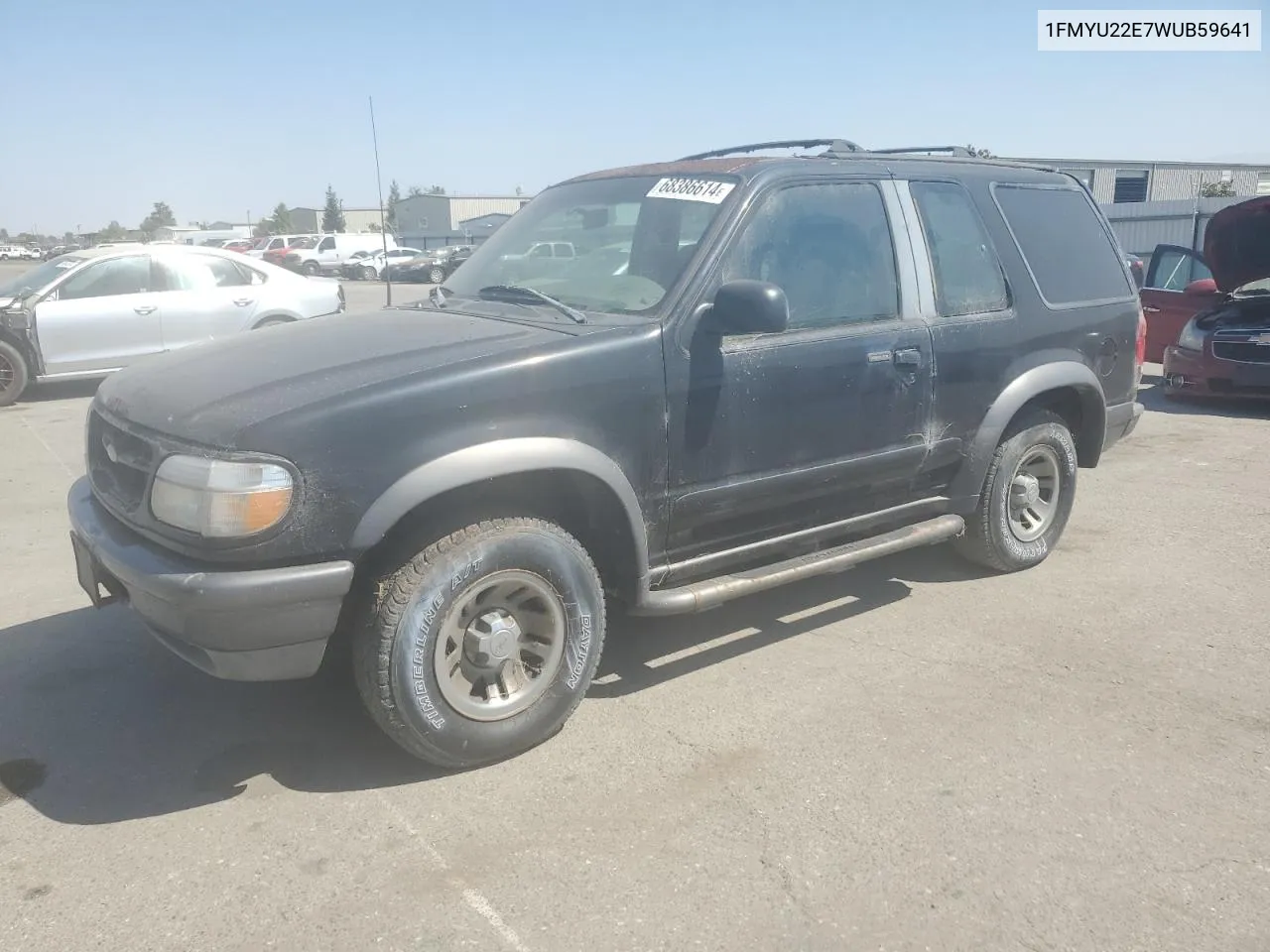 1998 Ford Explorer VIN: 1FMYU22E7WUB59641 Lot: 68386614