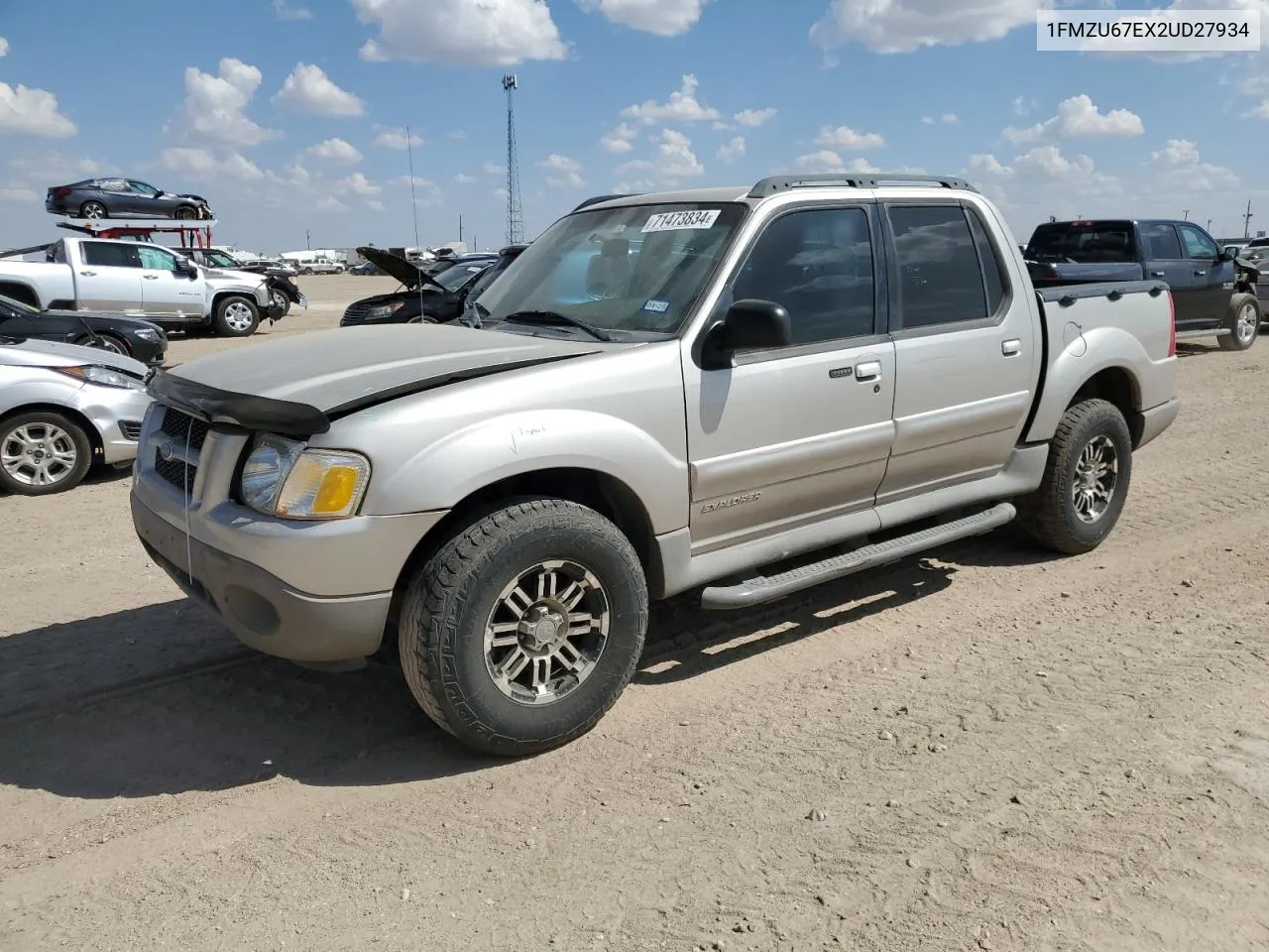 2002 Ford Explorer Sport Trac VIN: 1FMZU67EX2UD27934 Lot: 71473834