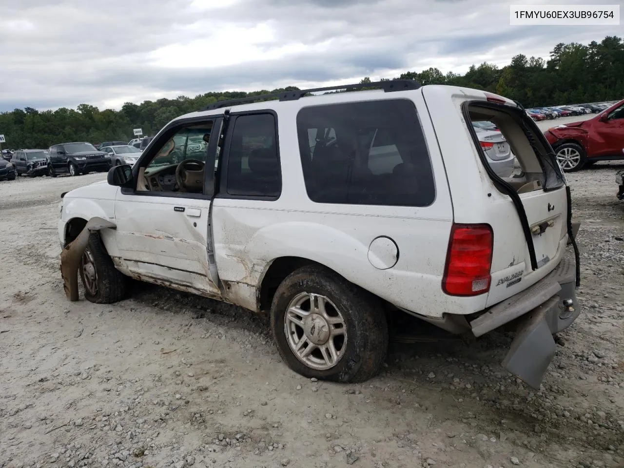 2003 Ford Explorer Sport VIN: 1FMYU60EX3UB96754 Lot: 71924874