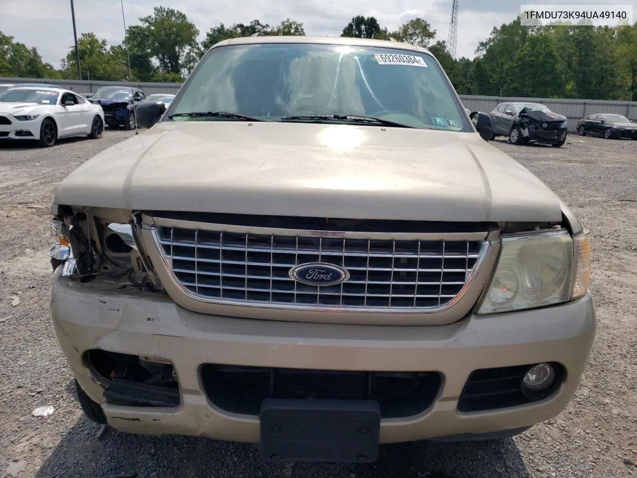 2004 Ford Explorer Xlt VIN: 1FMDU73K94UA49140 Lot: 69260384