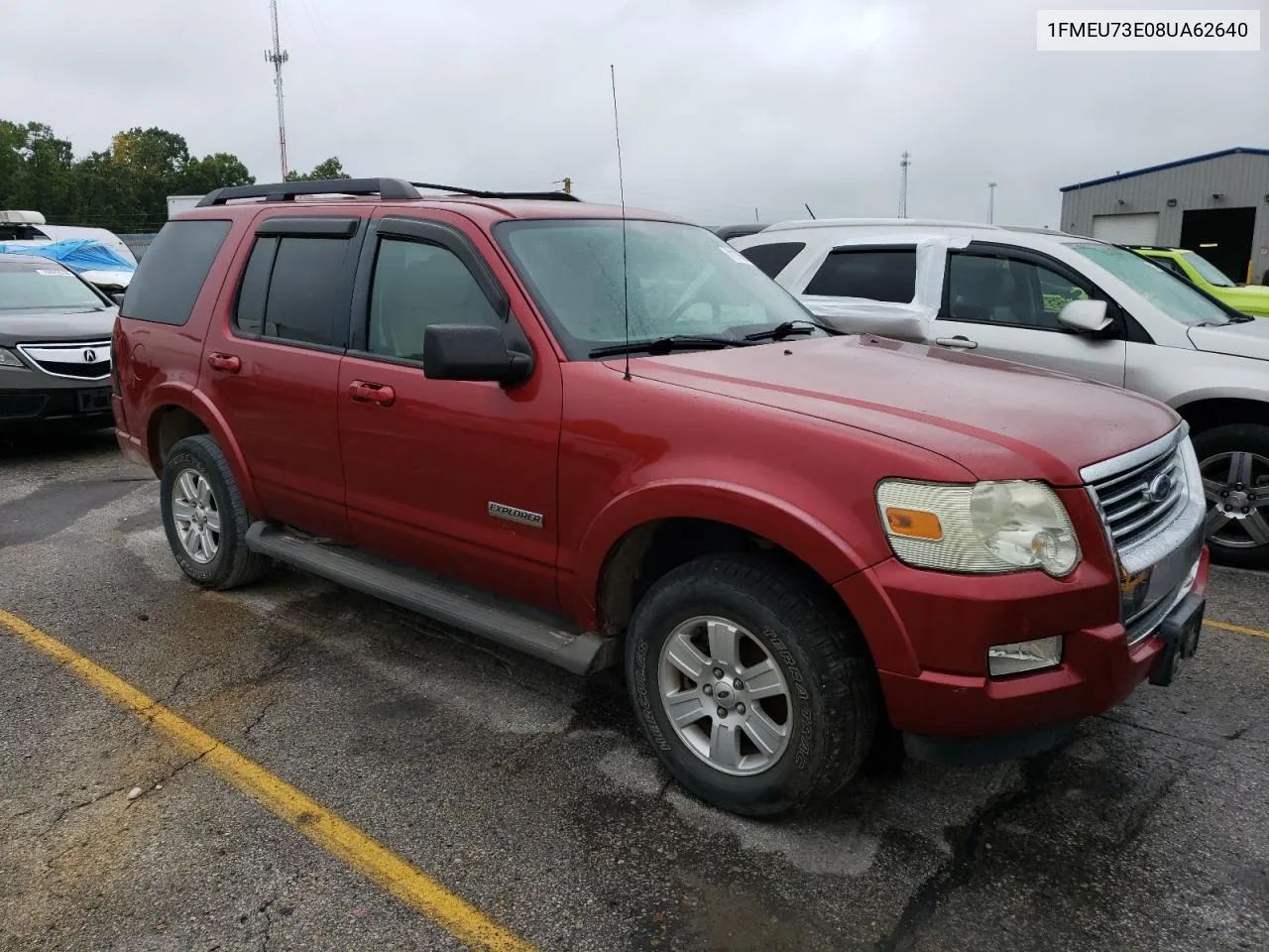 2008 Ford Explorer Xlt VIN: 1FMEU73E08UA62640 Lot: 71110504