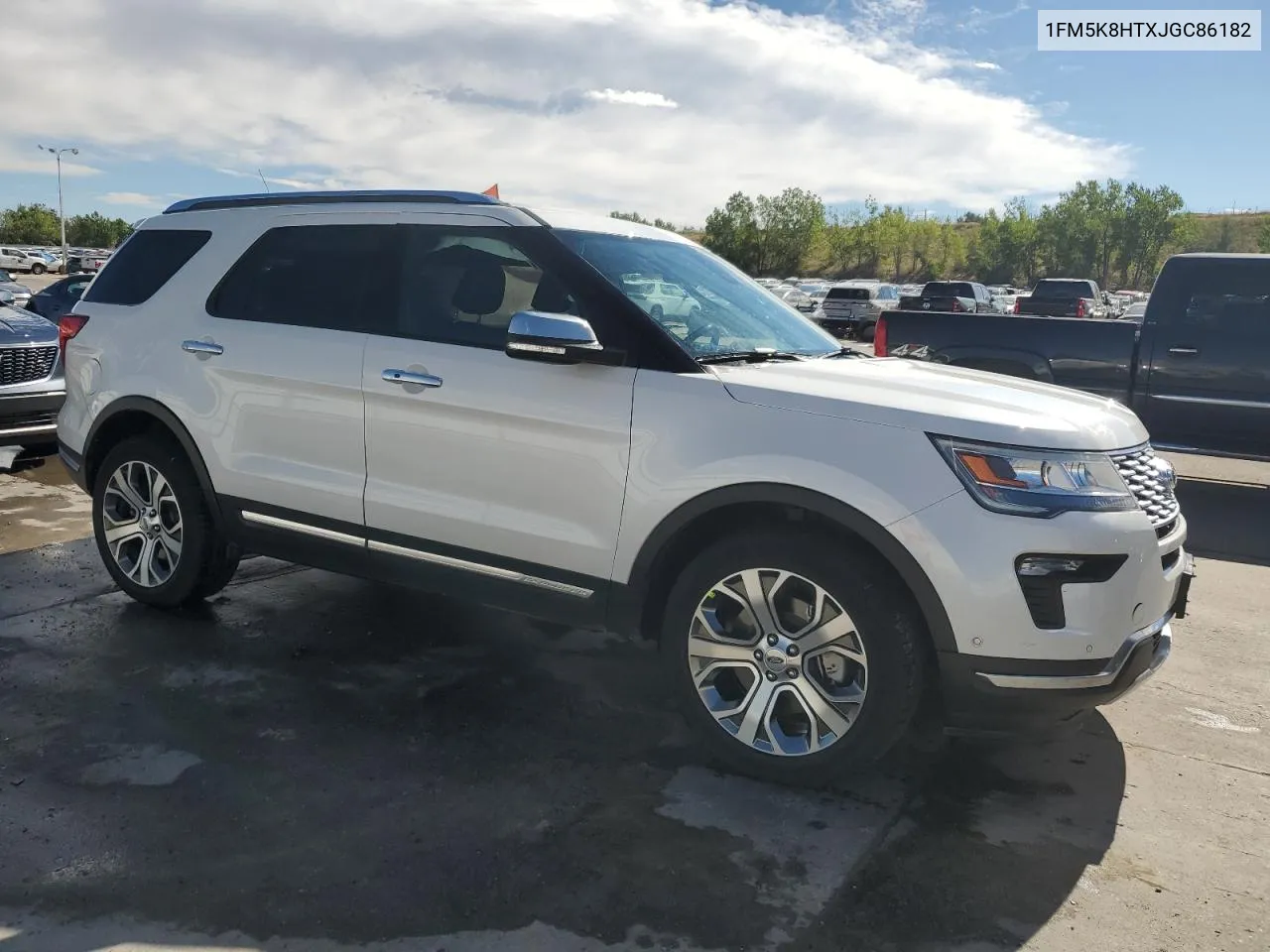 2018 Ford Explorer Platinum VIN: 1FM5K8HTXJGC86182 Lot: 71634264