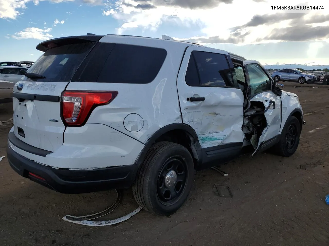 2019 Ford Explorer Police Interceptor VIN: 1FM5K8AR8KGB14474 Lot: 71408974