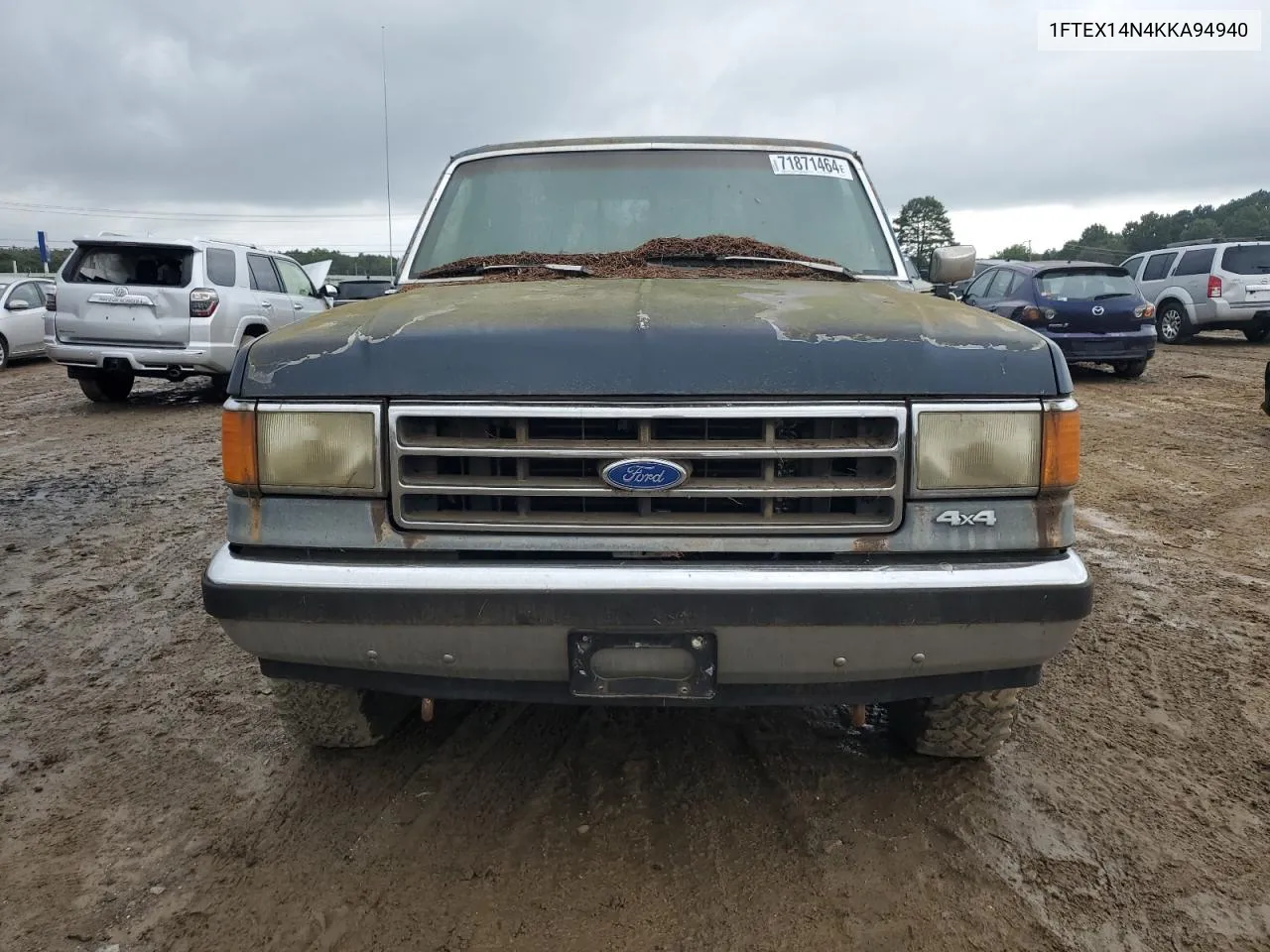 1989 Ford F150 VIN: 1FTEX14N4KKA94940 Lot: 71871464