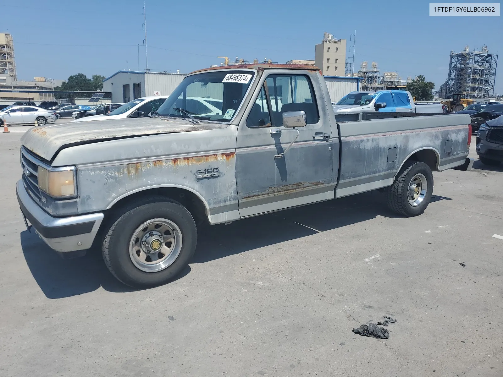 1990 Ford F150 VIN: 1FTDF15Y6LLB06962 Lot: 68498374