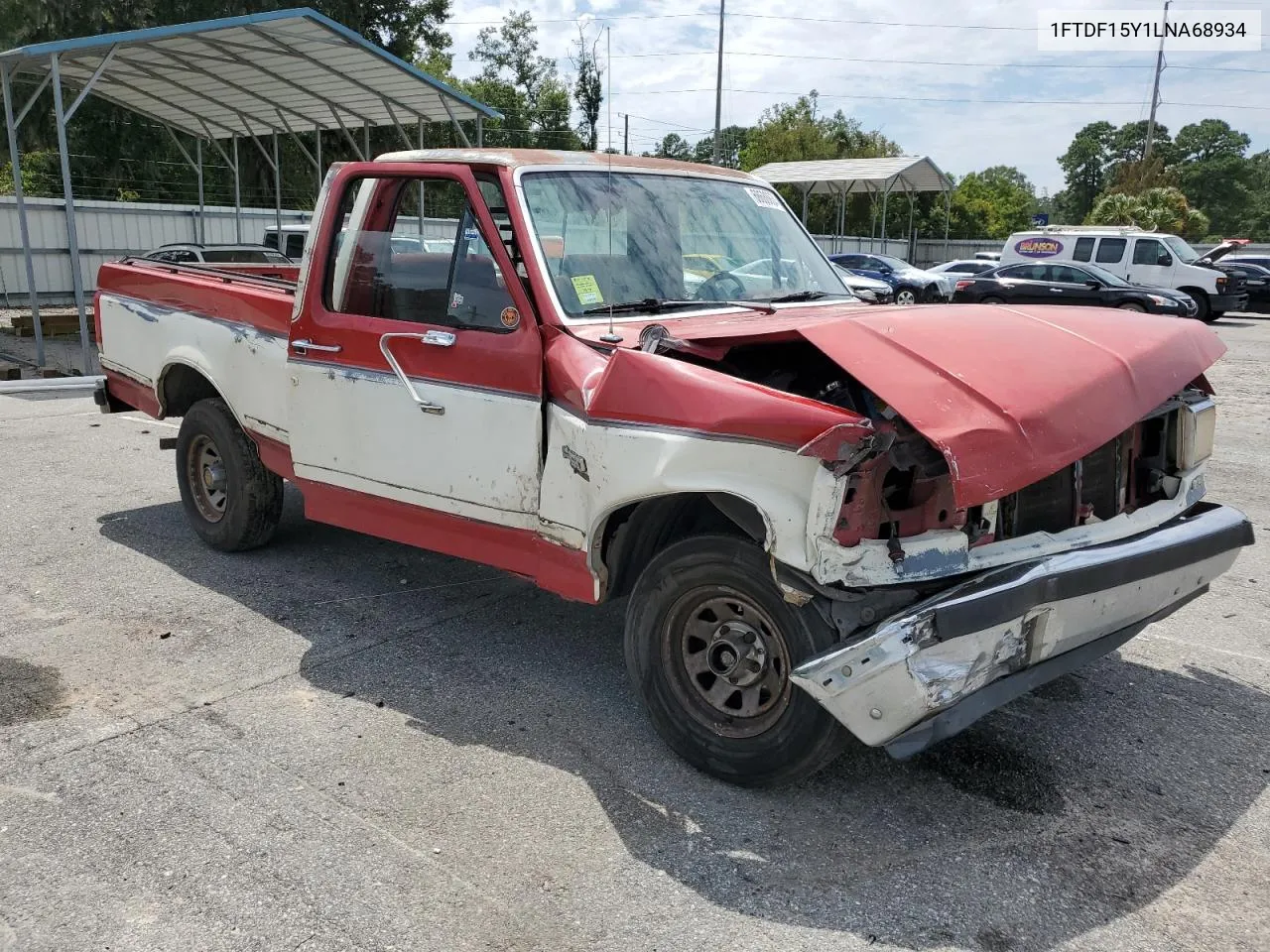 1990 Ford F150 VIN: 1FTDF15Y1LNA68934 Lot: 68688834