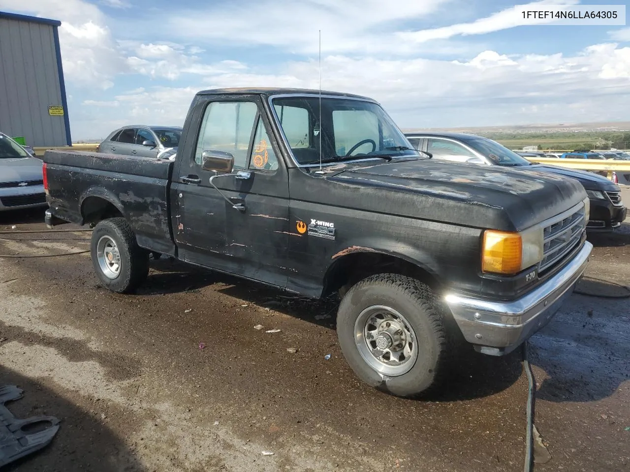 1990 Ford F150 VIN: 1FTEF14N6LLA64305 Lot: 71789324