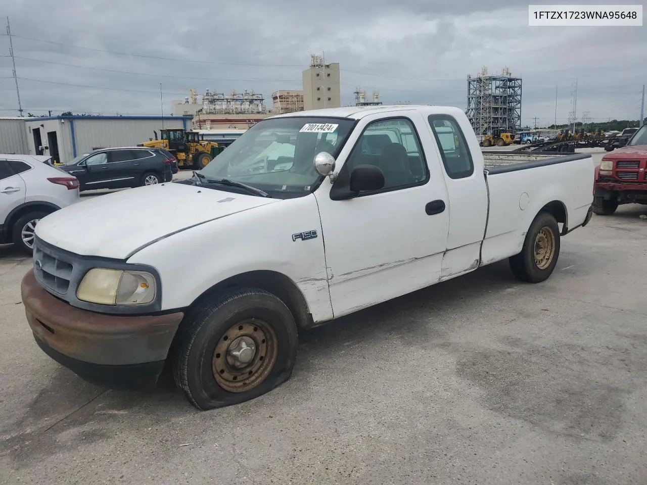 1998 Ford F150 VIN: 1FTZX1723WNA95648 Lot: 70014424