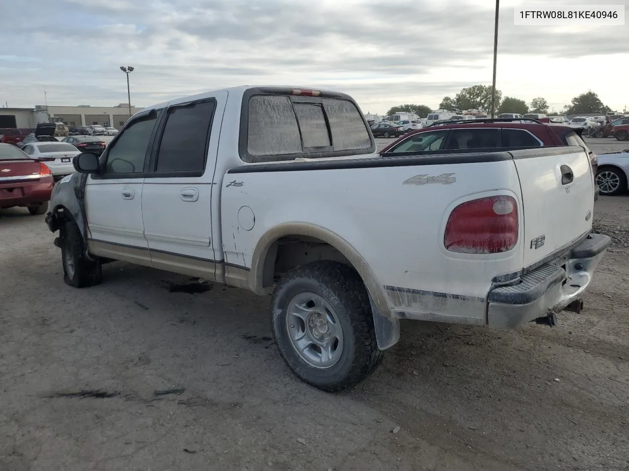 1FTRW08L81KE40946 2001 Ford F150 Supercrew