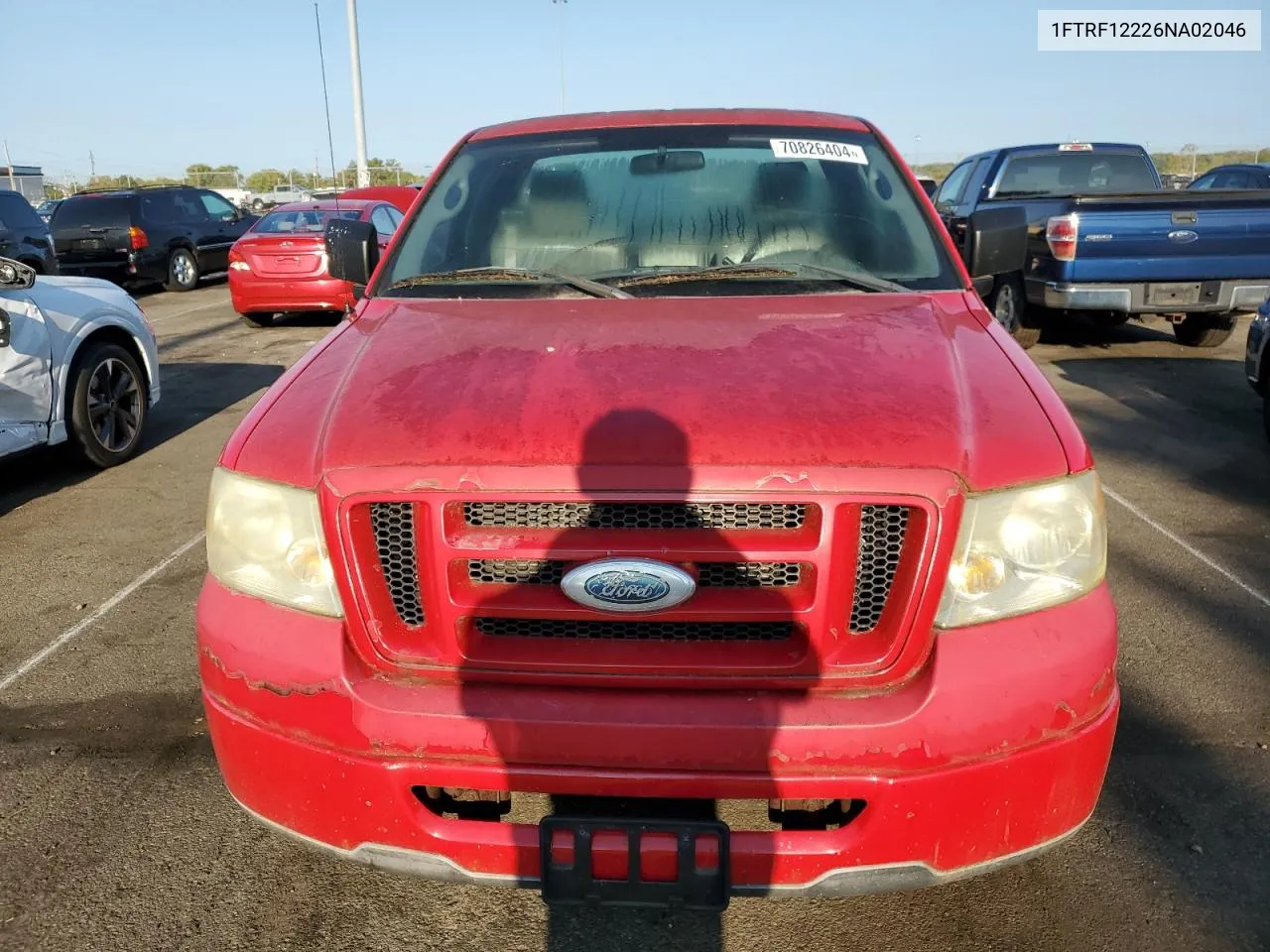 2006 Ford F150 VIN: 1FTRF12226NA02046 Lot: 70826404