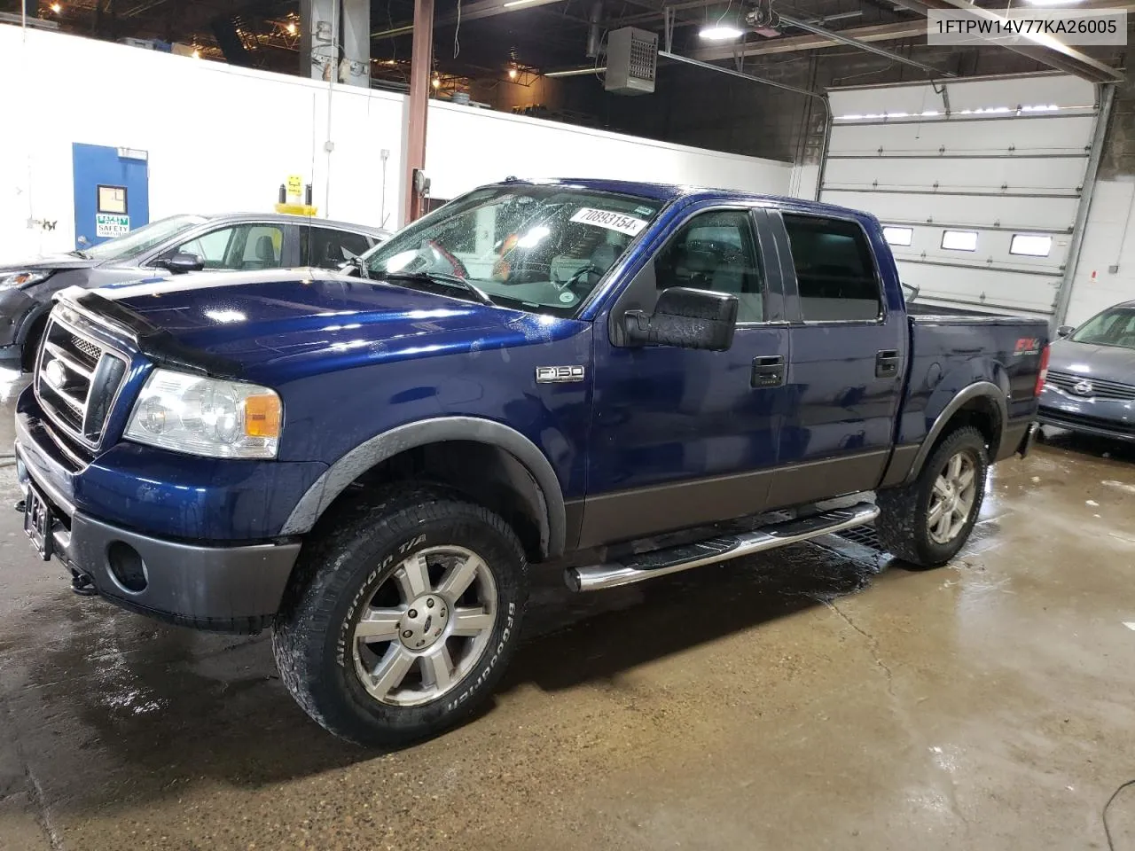 2007 Ford F150 Supercrew VIN: 1FTPW14V77KA26005 Lot: 70893154