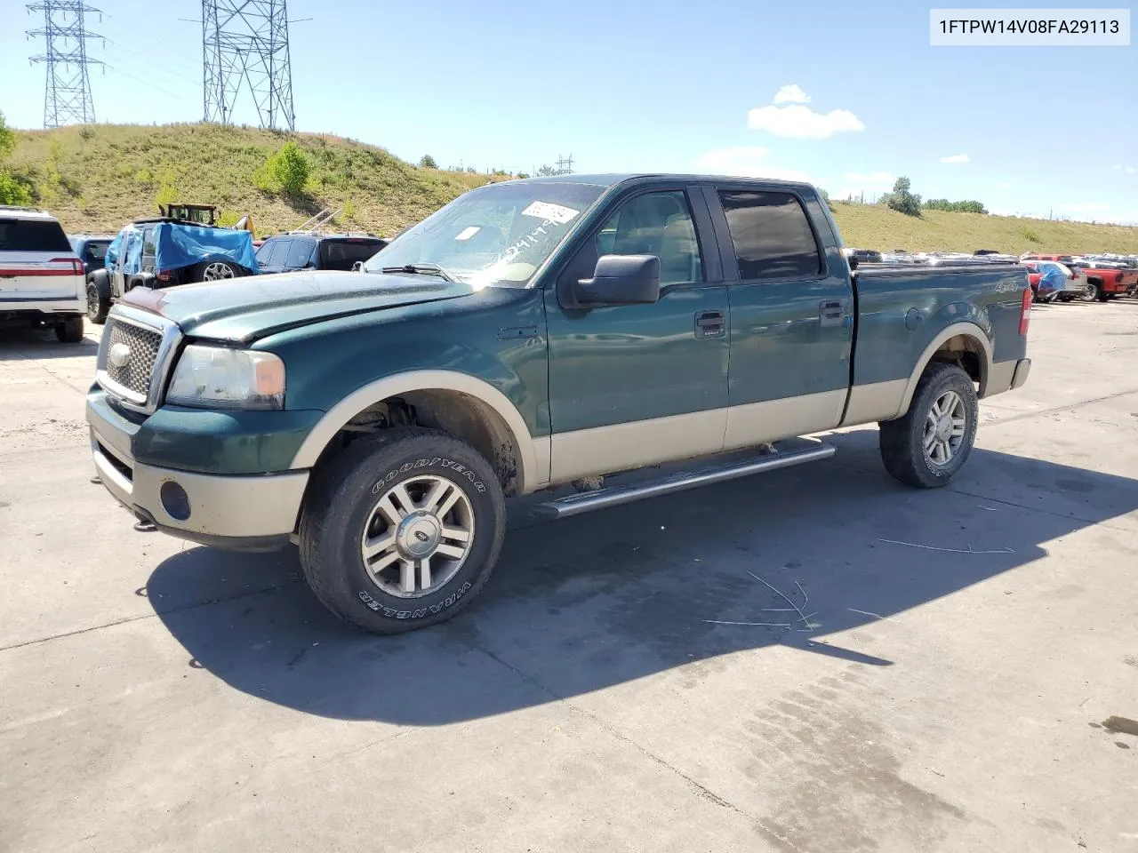 2008 Ford F150 Supercrew VIN: 1FTPW14V08FA29113 Lot: 56241994