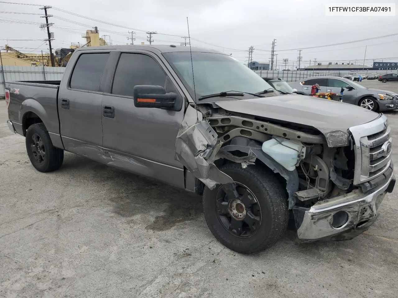 2011 Ford F150 Supercrew VIN: 1FTFW1CF3BFA07491 Lot: 57316724