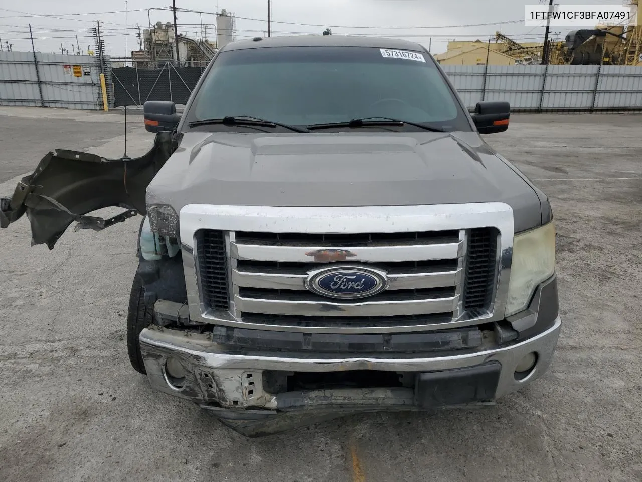 1FTFW1CF3BFA07491 2011 Ford F150 Supercrew