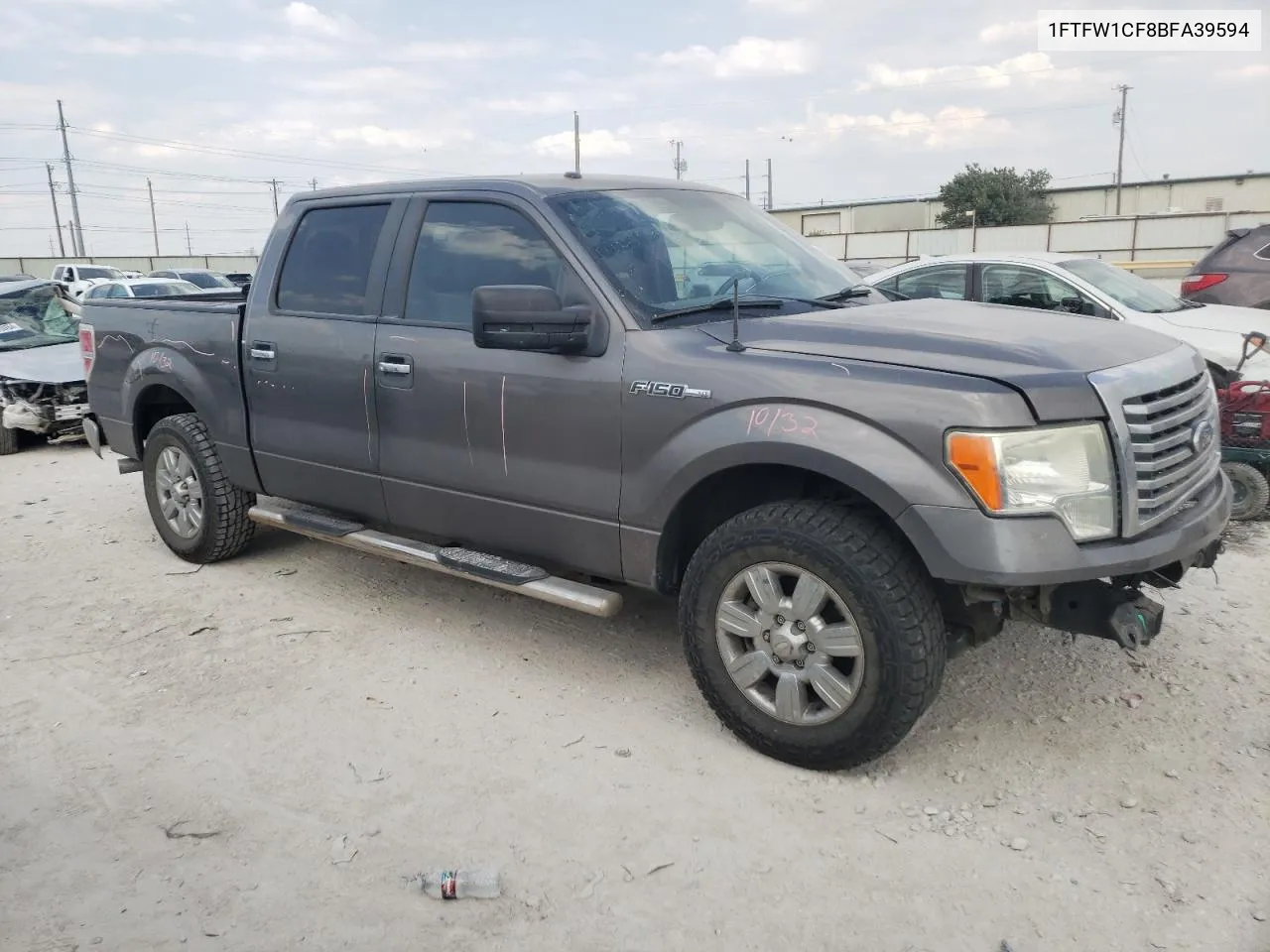 2011 Ford F150 Supercrew VIN: 1FTFW1CF8BFA39594 Lot: 68467954