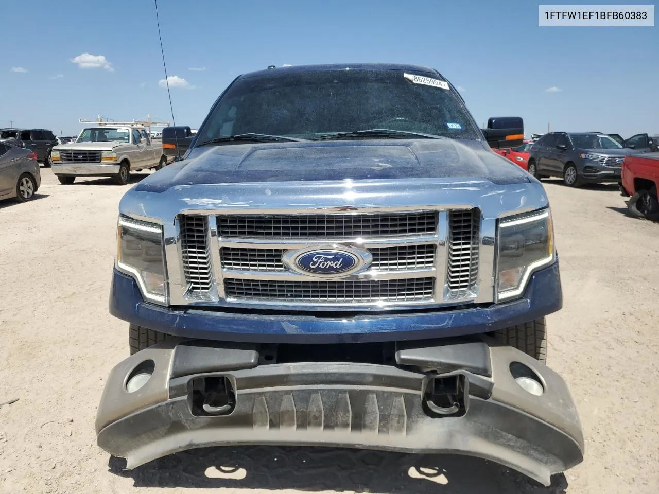 1FTFW1EF1BFB60383 2011 Ford F150 Supercrew