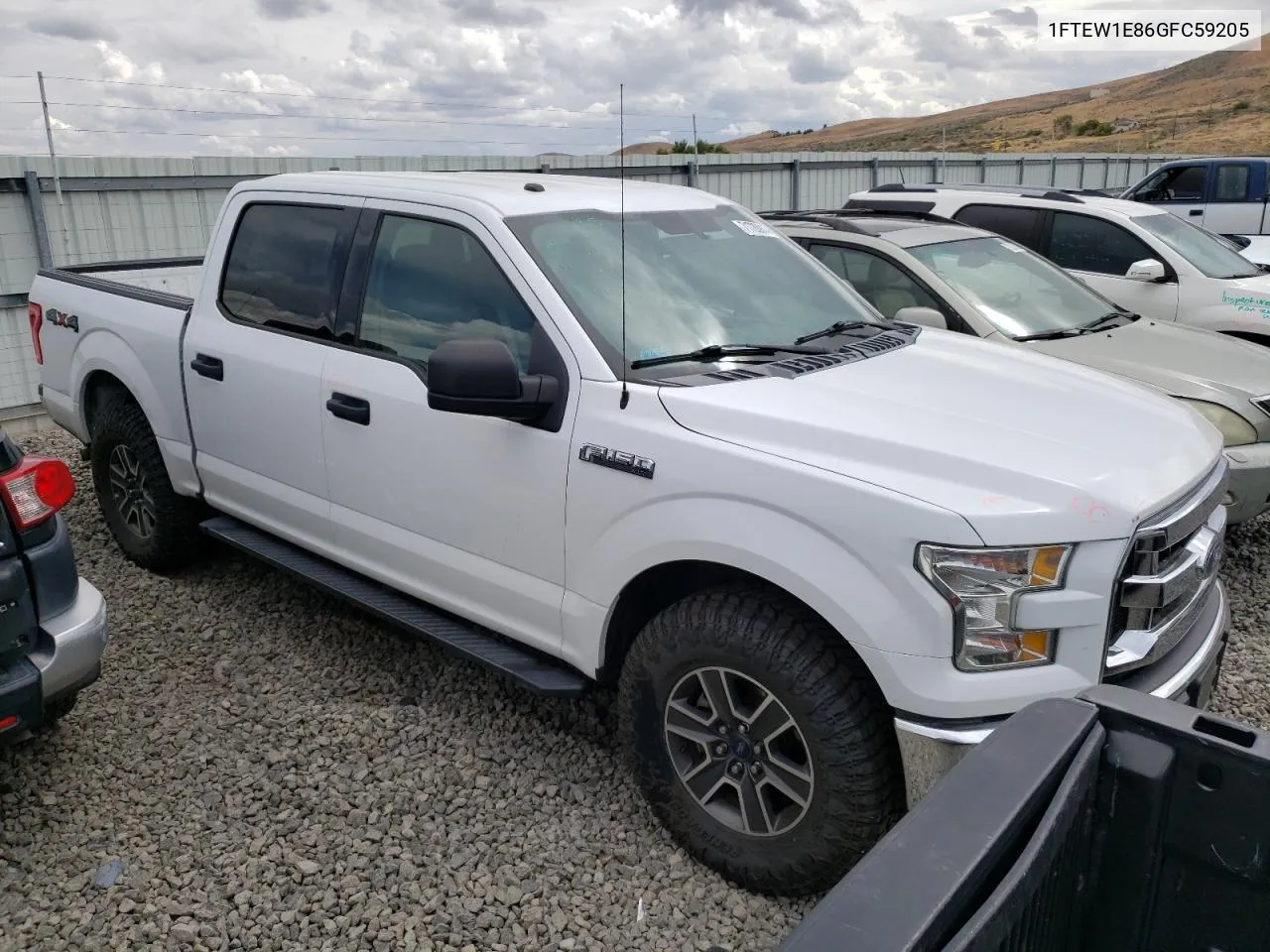 1FTEW1E86GFC59205 2016 Ford F150 Supercrew