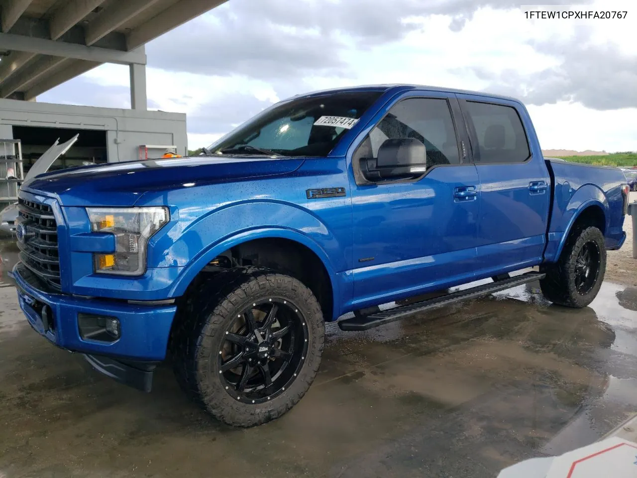 2017 Ford F150 Supercrew VIN: 1FTEW1CPXHFA20767 Lot: 72057474