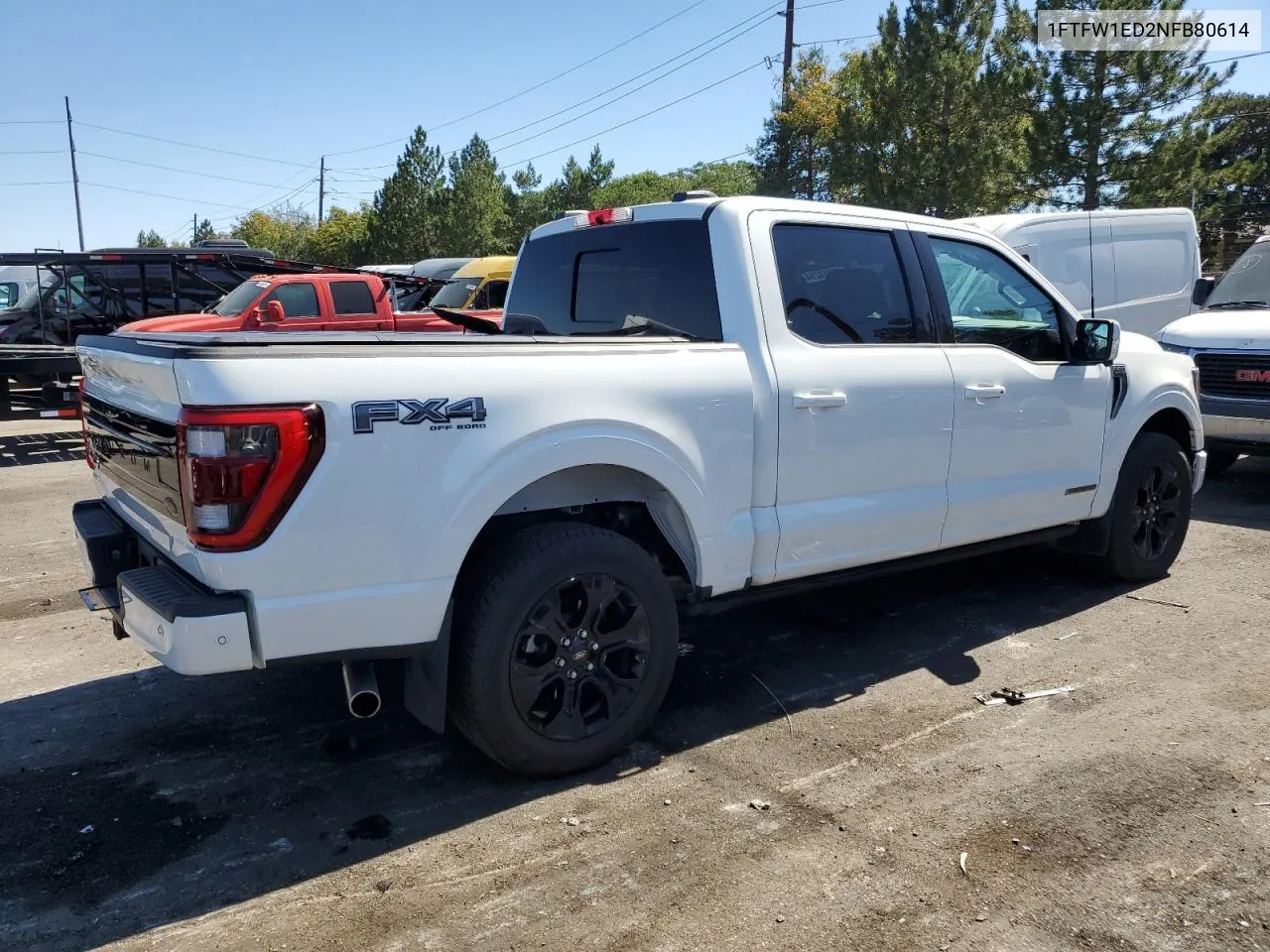 2022 Ford F150 Supercrew VIN: 1FTFW1ED2NFB80614 Lot: 72069294