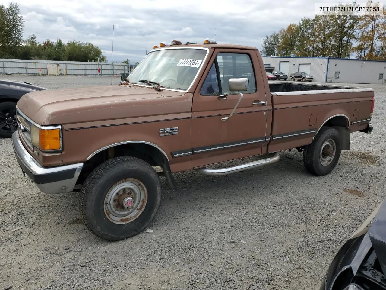 1990 Ford F250 VIN: 2FTHF26H2LCB37058 Lot: 72221264