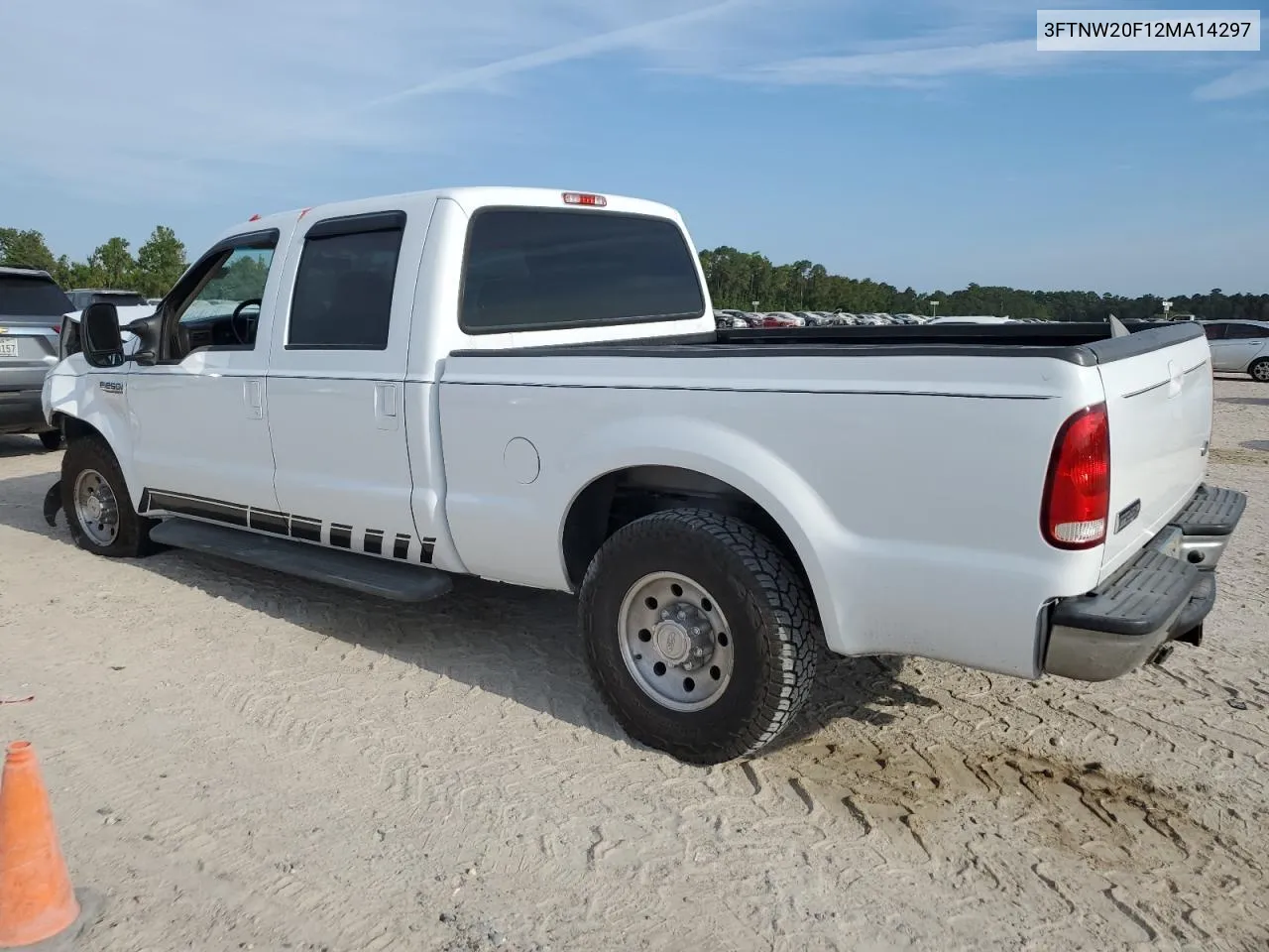 2002 Ford F250 Super Duty VIN: 3FTNW20F12MA14297 Lot: 68062834