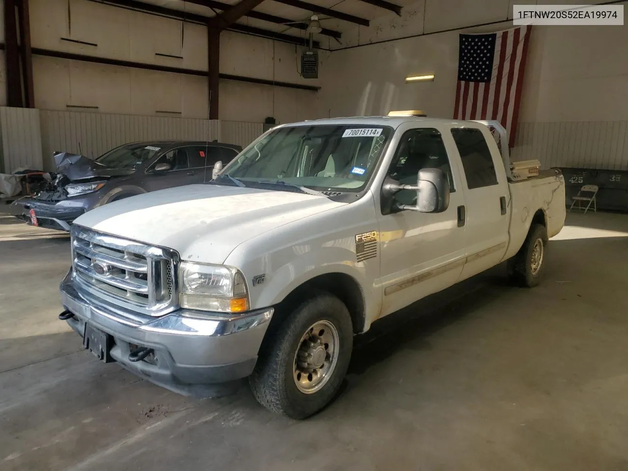 2002 Ford F250 Super Duty VIN: 1FTNW20S52EA19974 Lot: 70015114