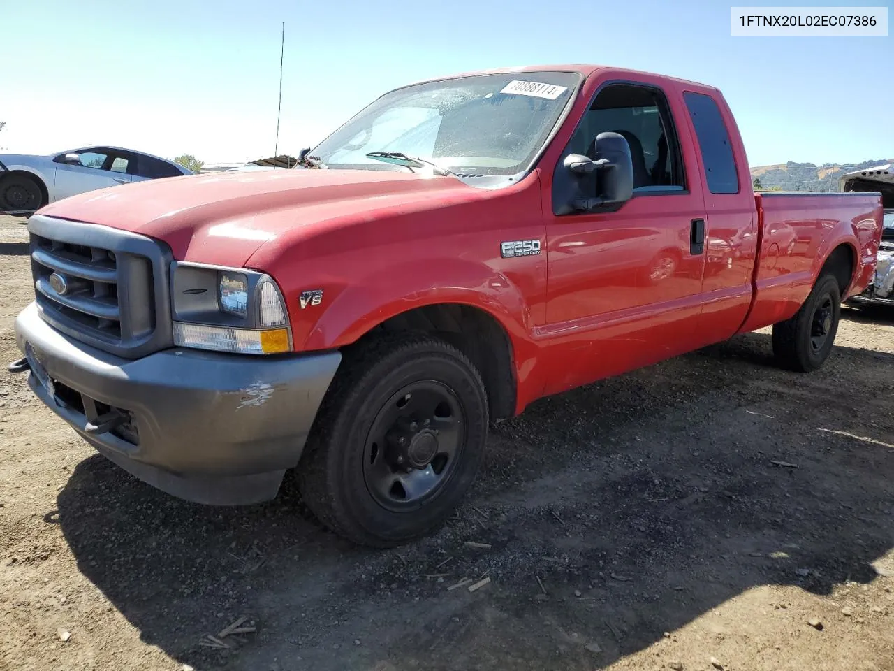 2002 Ford F250 Super Duty VIN: 1FTNX20L02EC07386 Lot: 70888114