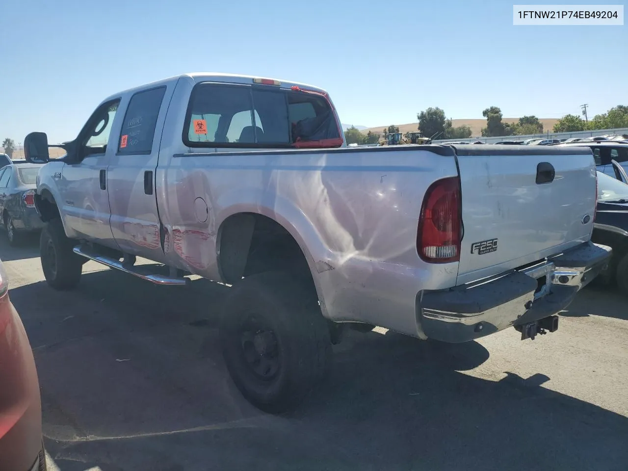 2004 Ford F250 Super Duty VIN: 1FTNW21P74EB49204 Lot: 69842624