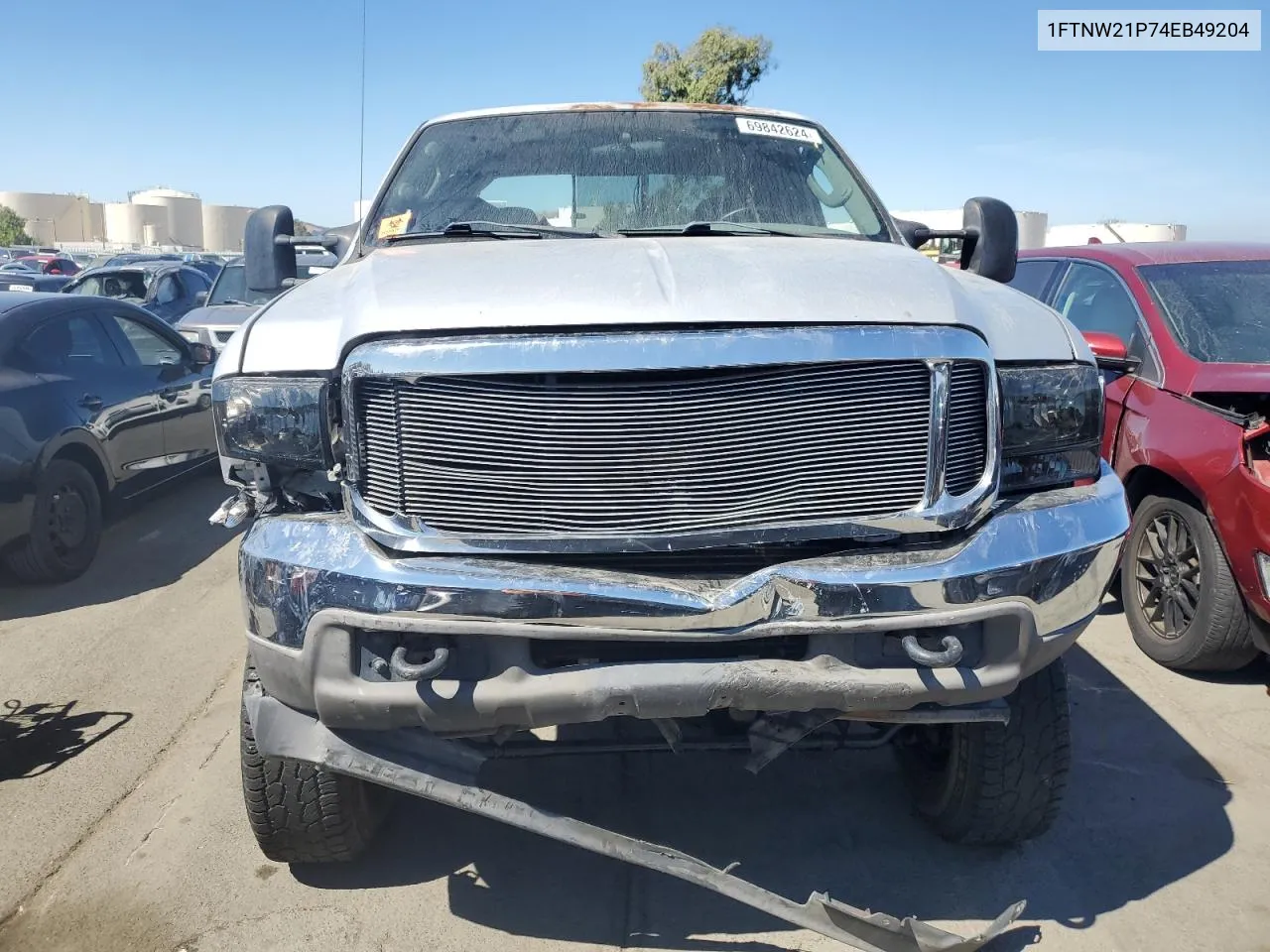 2004 Ford F250 Super Duty VIN: 1FTNW21P74EB49204 Lot: 69842624