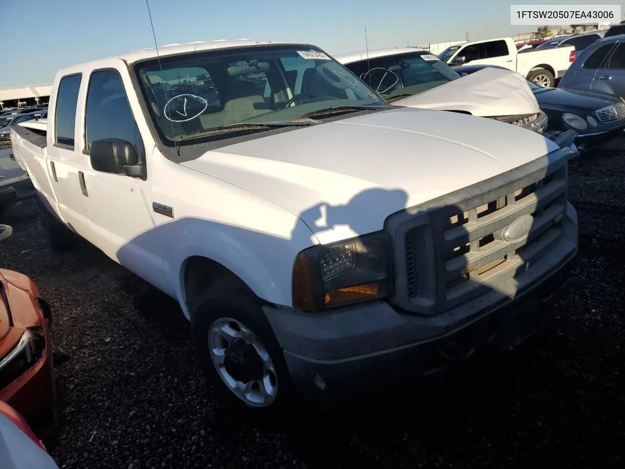 2007 Ford F250 Super Duty VIN: 1FTSW20507EA43006 Lot: 64072422