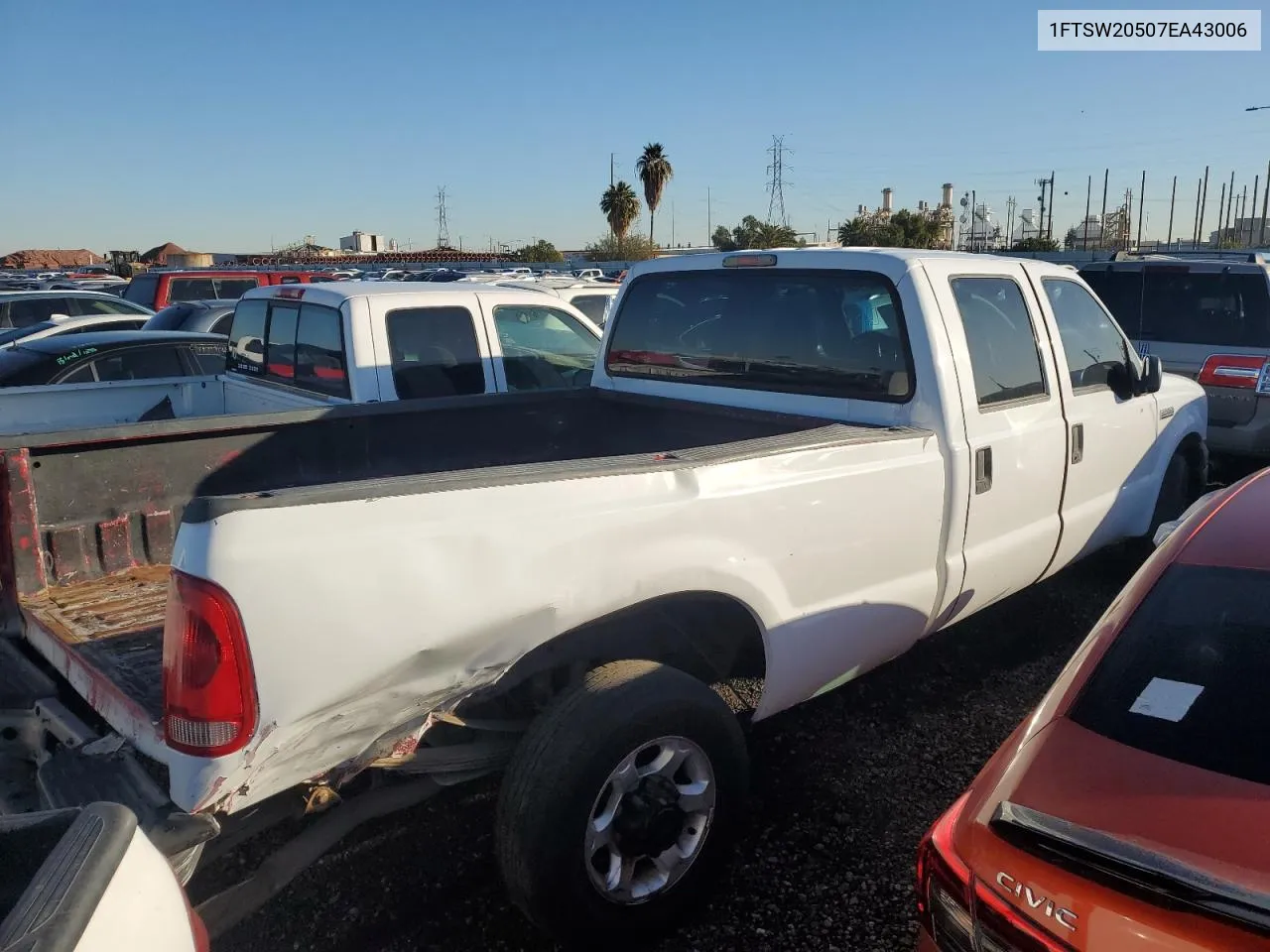 2007 Ford F250 Super Duty VIN: 1FTSW20507EA43006 Lot: 64072422