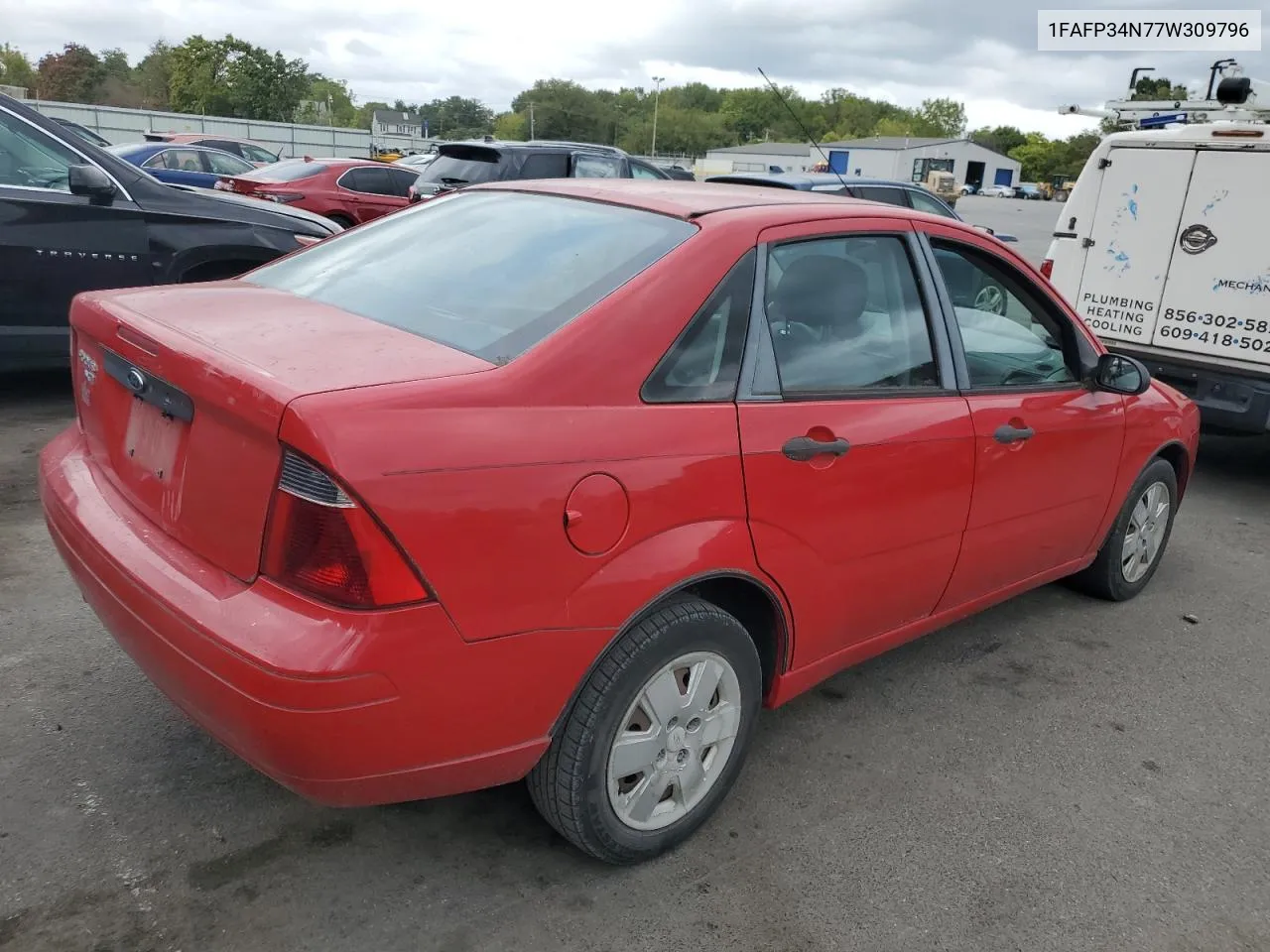 2007 Ford Focus Zx4 VIN: 1FAFP34N77W309796 Lot: 71908124