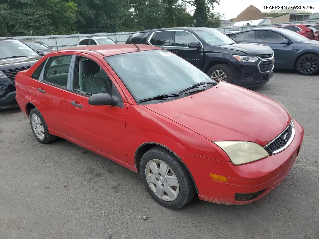 2007 Ford Focus Zx4 VIN: 1FAFP34N77W309796 Lot: 71908124