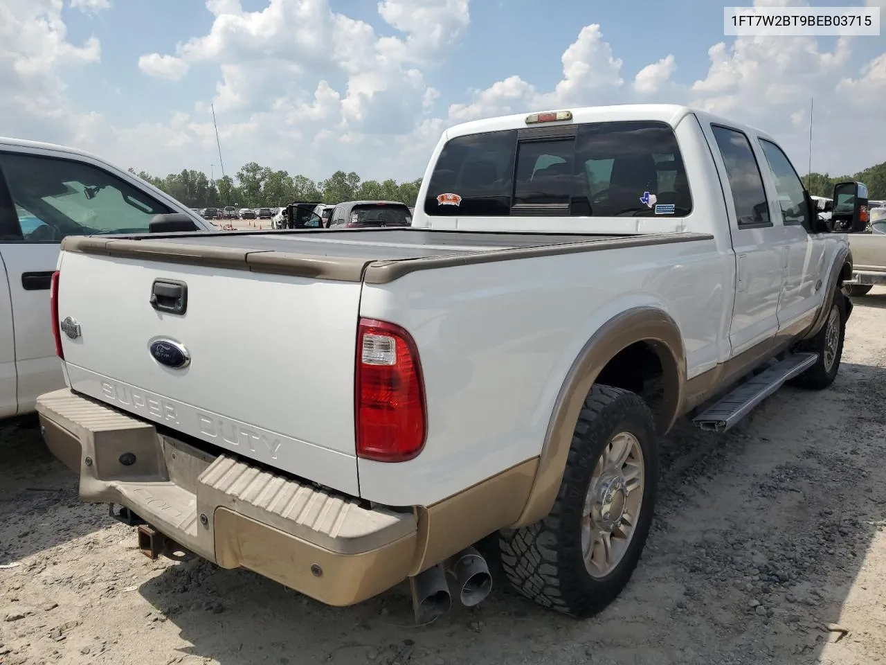 2011 Ford F250 Super Duty VIN: 1FT7W2BT9BEB03715 Lot: 72032094