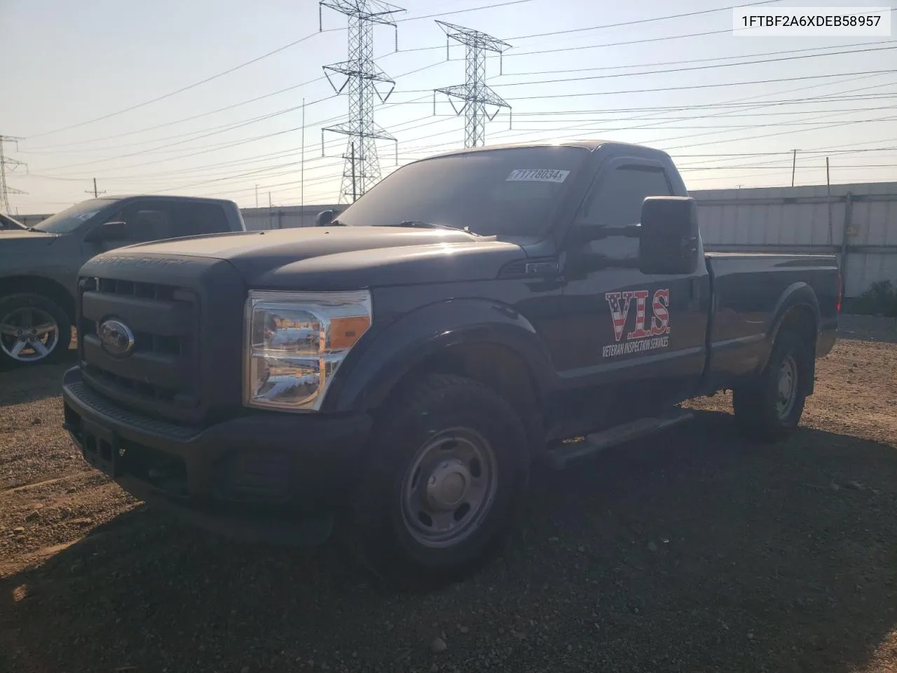 2013 Ford F250 Super Duty VIN: 1FTBF2A6XDEB58957 Lot: 71778034