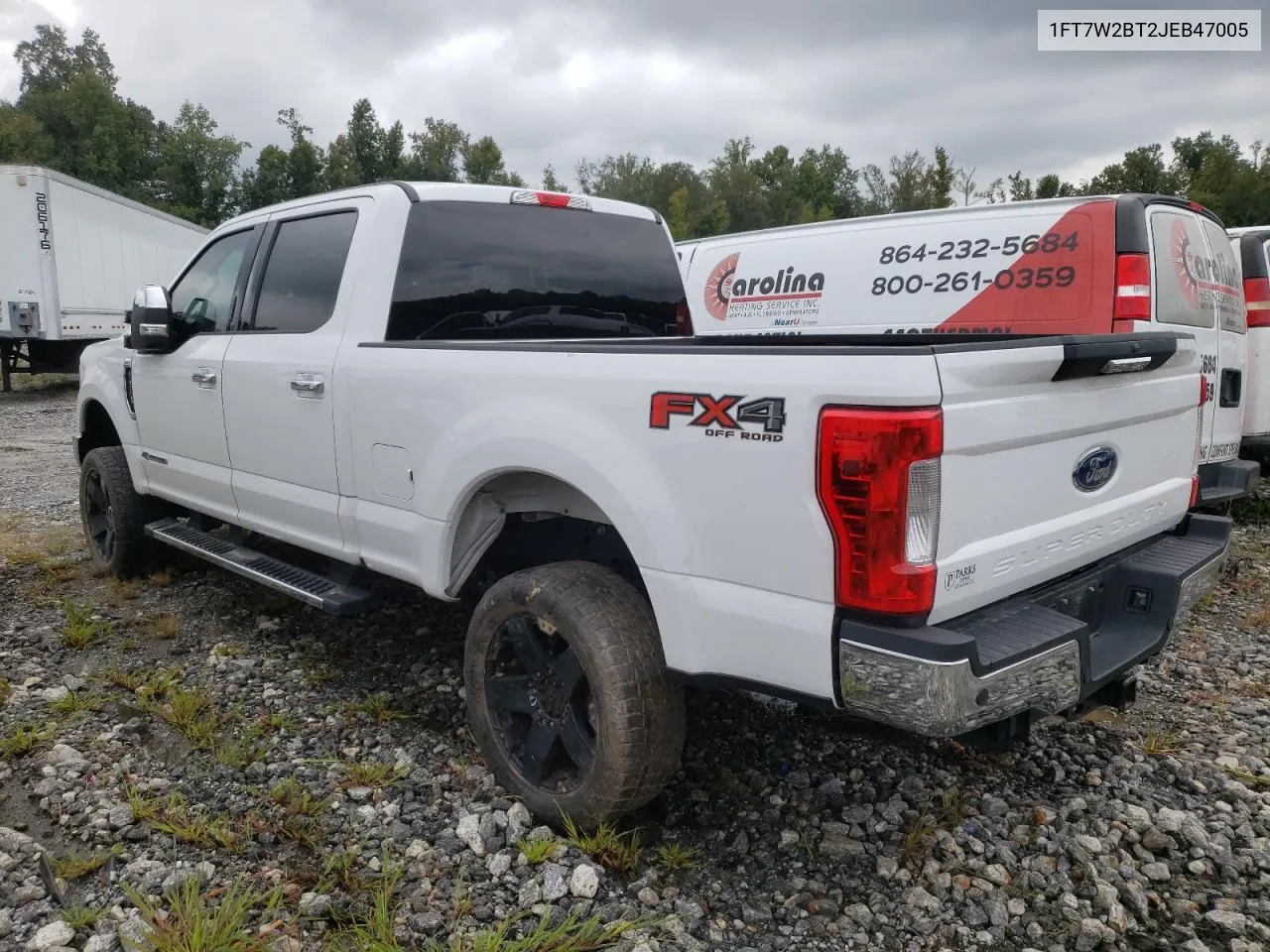 2018 Ford F250 Super Duty VIN: 1FT7W2BT2JEB47005 Lot: 71518154