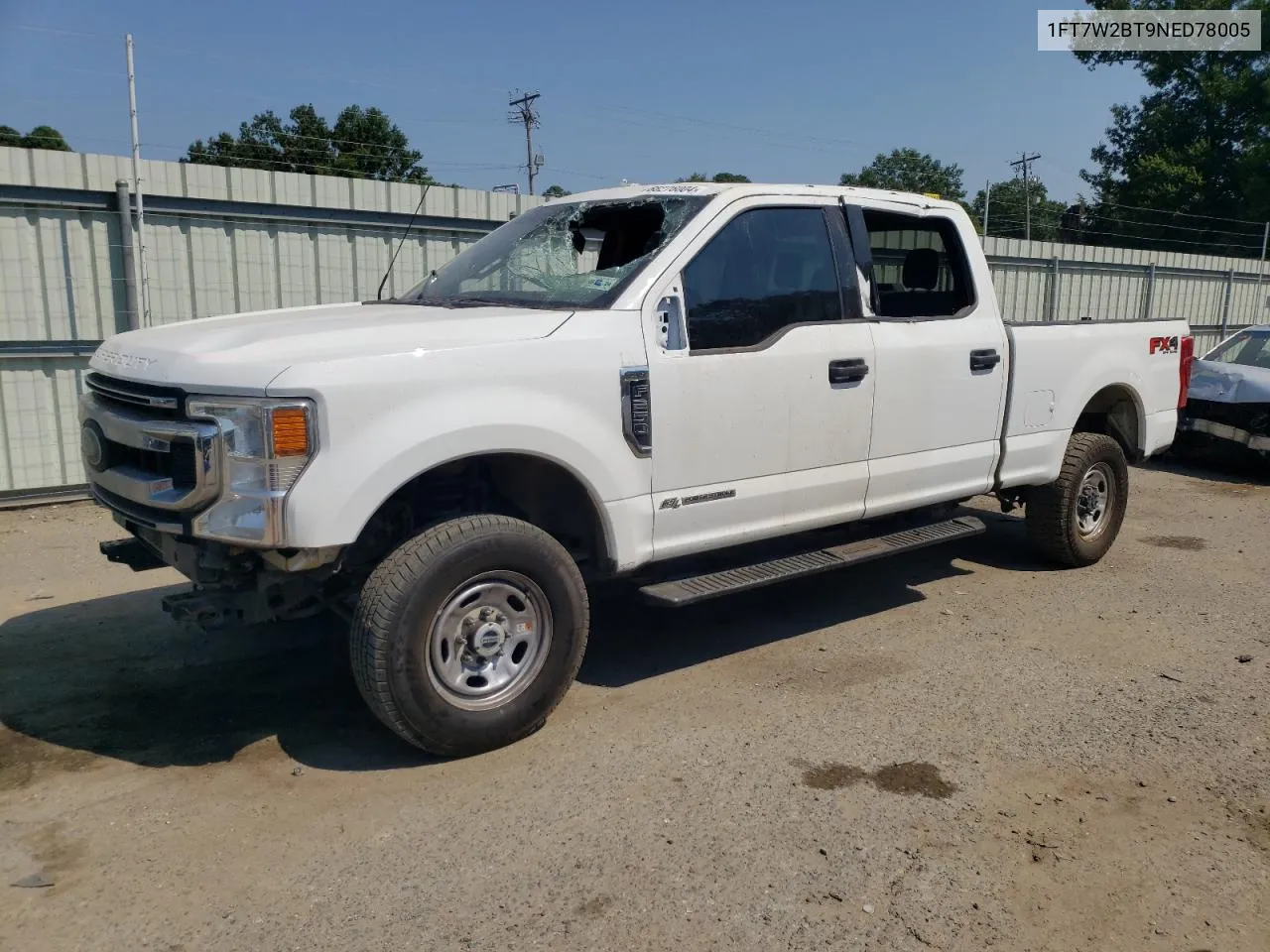 2022 Ford F250 Super Duty VIN: 1FT7W2BT9NED78005 Lot: 66276004