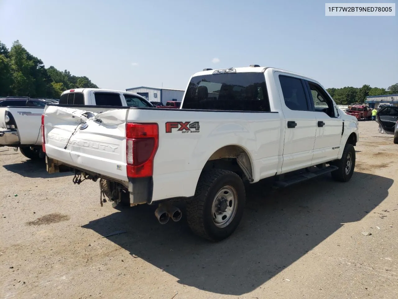 2022 Ford F250 Super Duty VIN: 1FT7W2BT9NED78005 Lot: 66276004