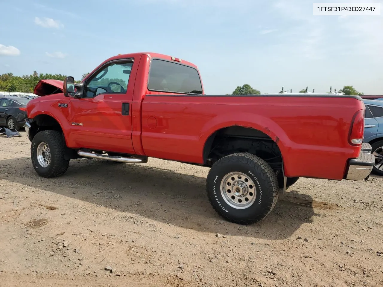 2003 Ford F350 Srw Super Duty VIN: 1FTSF31P43ED27447 Lot: 70600734