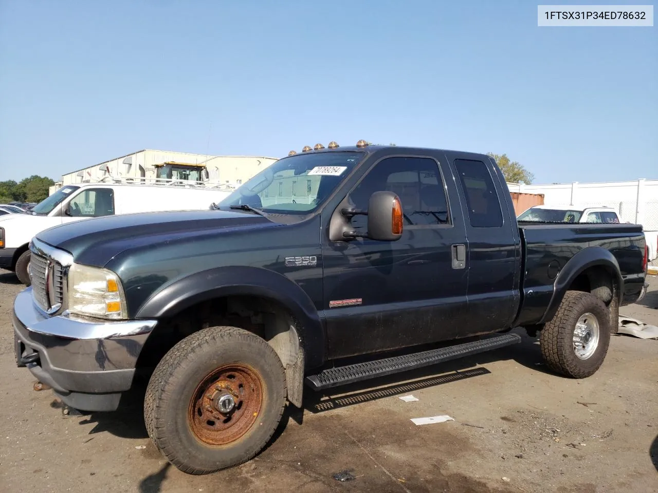 2004 Ford F350 Srw Super Duty VIN: 1FTSX31P34ED78632 Lot: 70789264