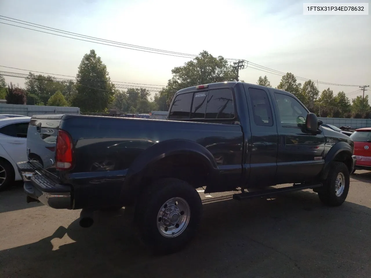 2004 Ford F350 Srw Super Duty VIN: 1FTSX31P34ED78632 Lot: 70789264