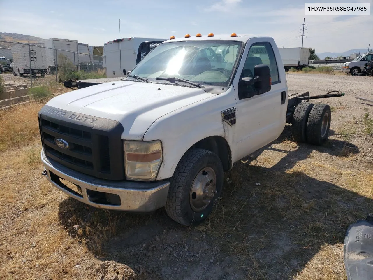 2008 Ford F350 Super Duty VIN: 1FDWF36R68EC47985 Lot: 70823854