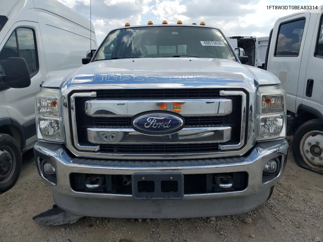 2011 Ford F350 Super Duty VIN: 1FT8W3DT0BEA83314 Lot: 69973434