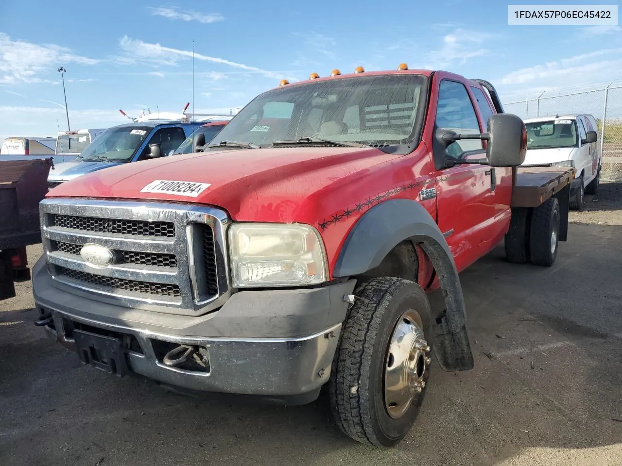 2006 Ford F550 Super Duty VIN: 1FDAX57P06EC45422 Lot: 71008284