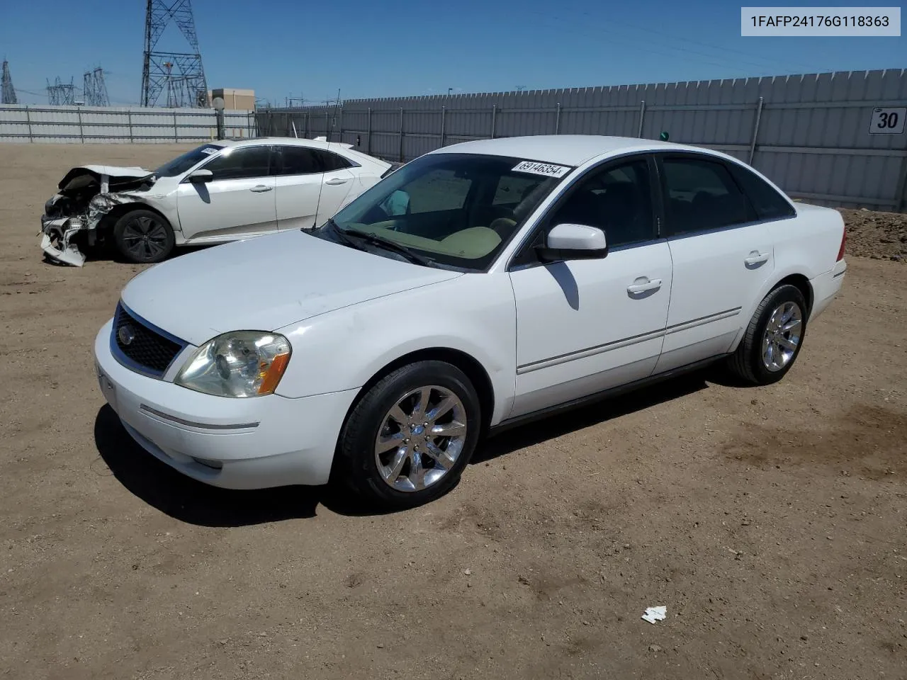 2006 Ford Five Hundred Sel VIN: 1FAFP24176G118363 Lot: 69146354