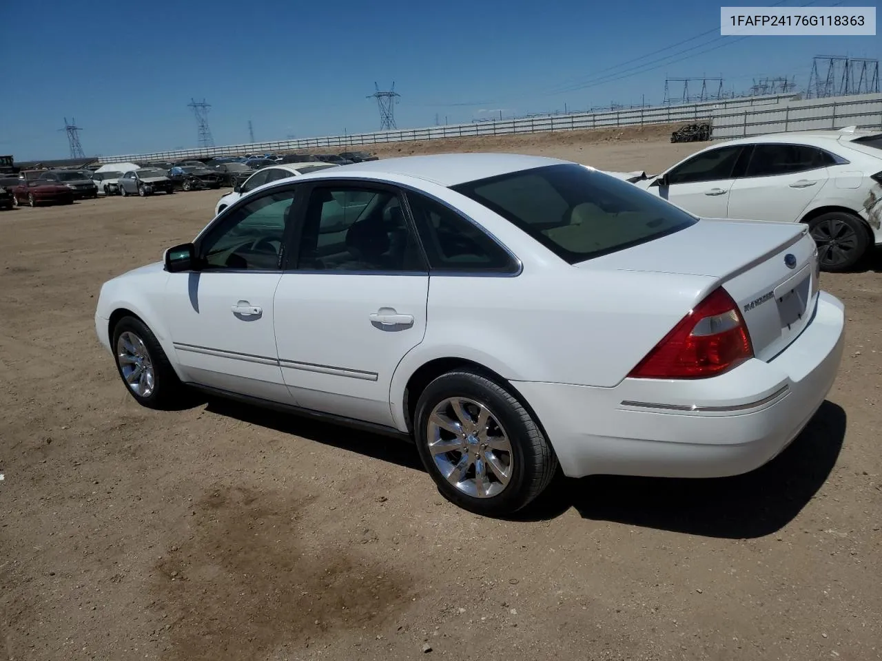 2006 Ford Five Hundred Sel VIN: 1FAFP24176G118363 Lot: 69146354