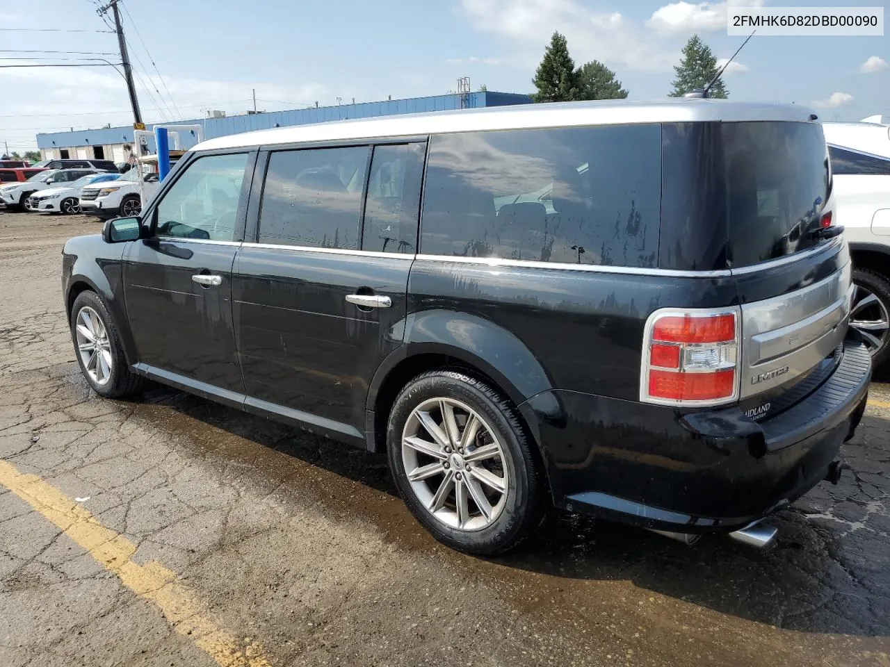 2013 Ford Flex Limited VIN: 2FMHK6D82DBD00090 Lot: 64079944