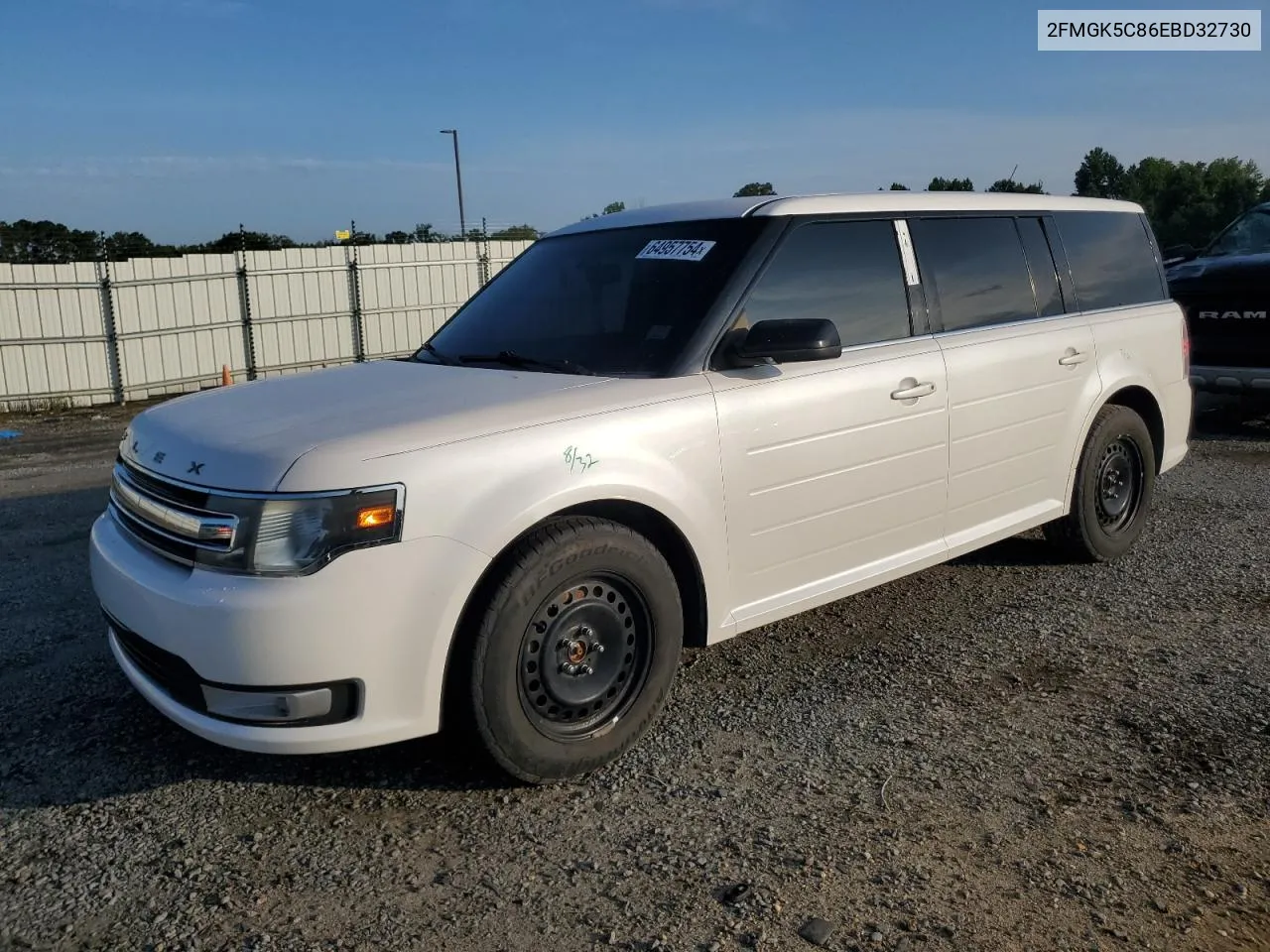 2014 Ford Flex Sel VIN: 2FMGK5C86EBD32730 Lot: 64957754