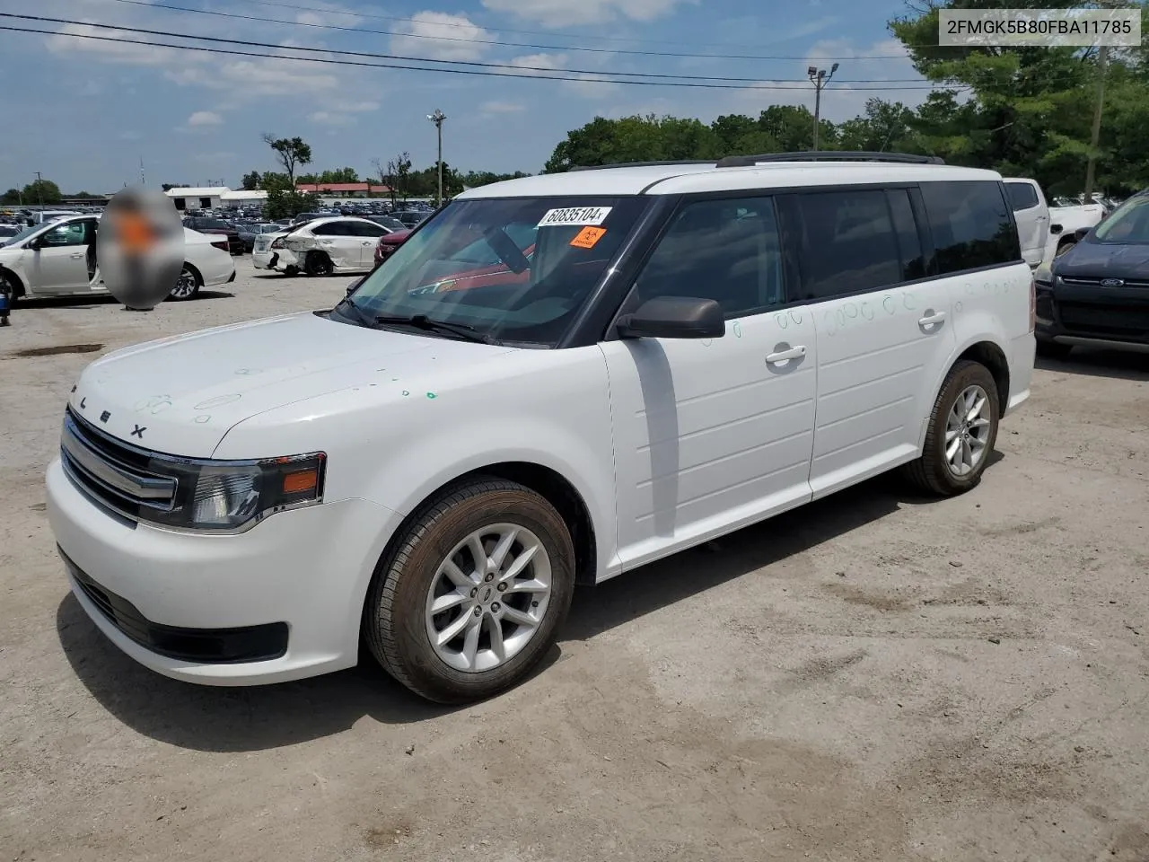 2FMGK5B80FBA11785 2015 Ford Flex Se